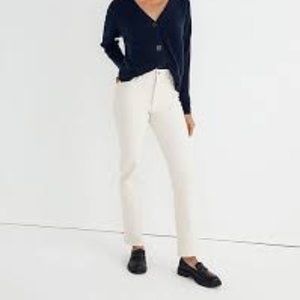 Madewell Vintage Straight Leg Offwhite Jeans